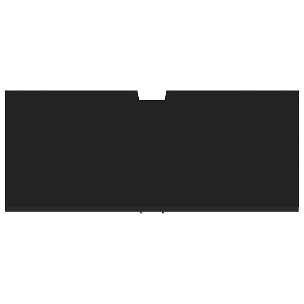 Mobile Lavabo Bagno Nero 60x30x60 cm Legno Multistrato 842461