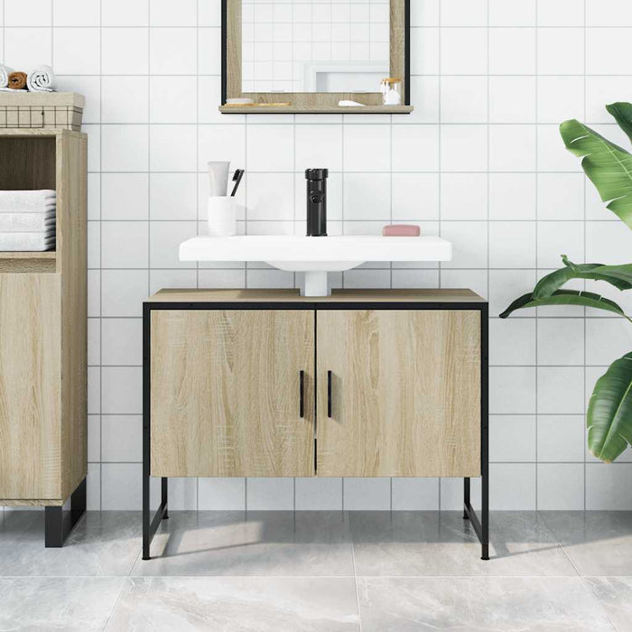 Mobile Lavabo Bagno Rovere Sonoma 60x30x60 cm Legno Multistrato 842462