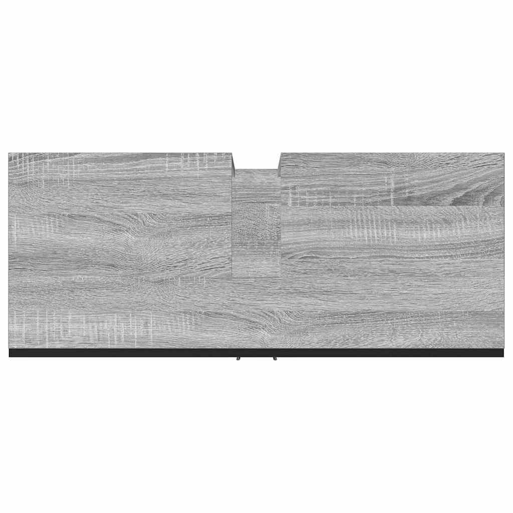 Mobile Lavabo Bagno Grigio Sonoma 60x30x60 cm Legno Multistrato