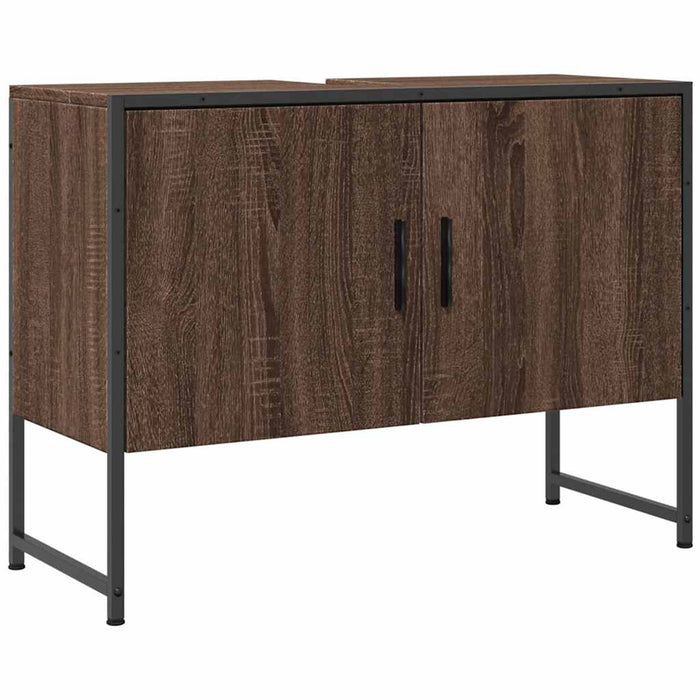 Mobile Lavabo Bagno Rovere Marrone 60x30x60cm Legno Multistrato 842465