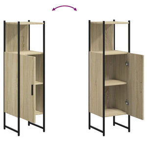Mobile da Bagno Rovere Sonoma 33x33x120,5 cm Legno Multistrato 842467