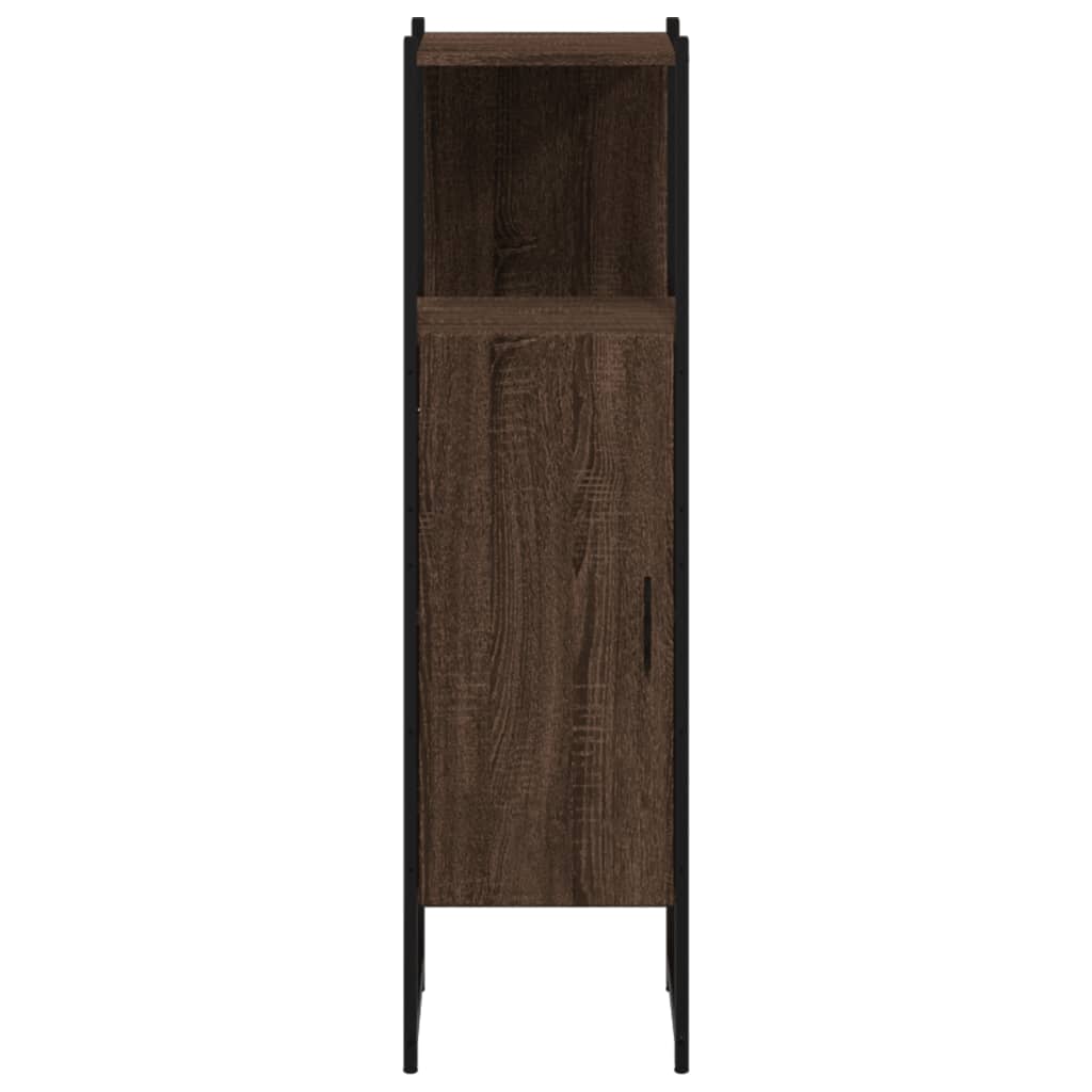 vidaXL Mobile da Bagno Rovere Marrone 33x33x120,5 cm Legno Multistrato
