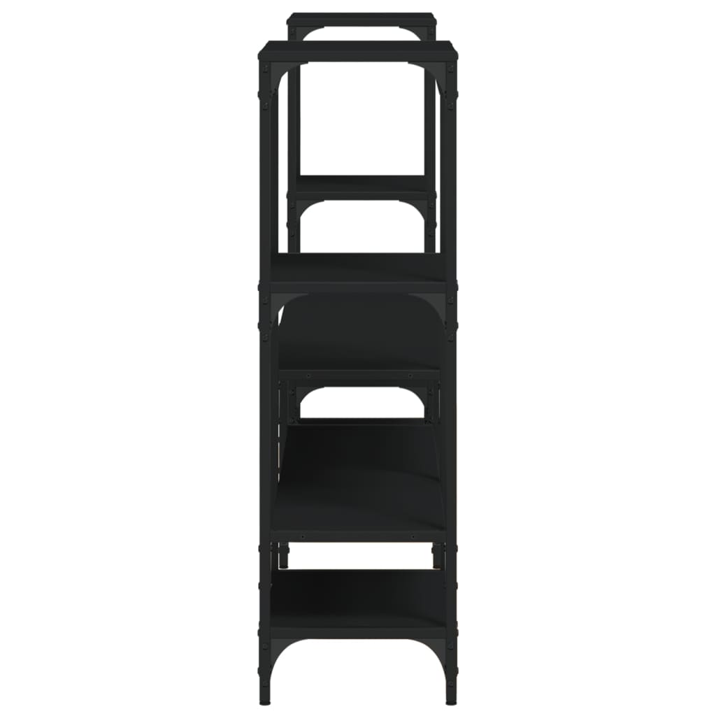 Mobile Porta TV Nero 206,5x28,5x95 cm in Legno Multistrato 842481