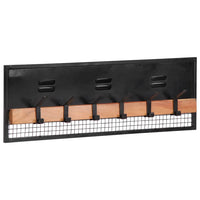 Appendiabiti da Parete 90x11x30 cm in Legno Massello di Mango