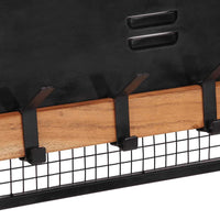 Appendiabiti da Parete 90x11x30 cm in Legno Massello di Mango