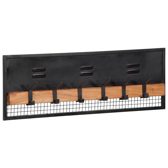 Appendiabiti da Parete 90x11x30 cm in Legno Massello di Mango 373602