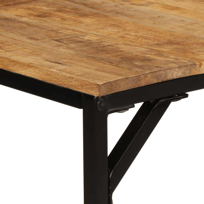 vidaXL Tavolo da Pranzo 140x70x75 cm in Legno Massello di Mango Grezzo