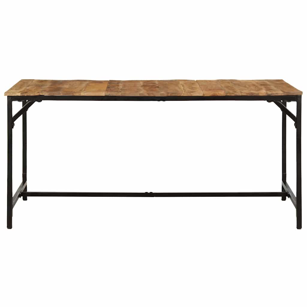 vidaXL Tavolo da Pranzo 160x80x75 cm in Legno Massello di Mango Grezzo