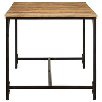 Tavolo da Pranzo 160x80x75 cm in Legno Massello di Mango Grezzo 373605