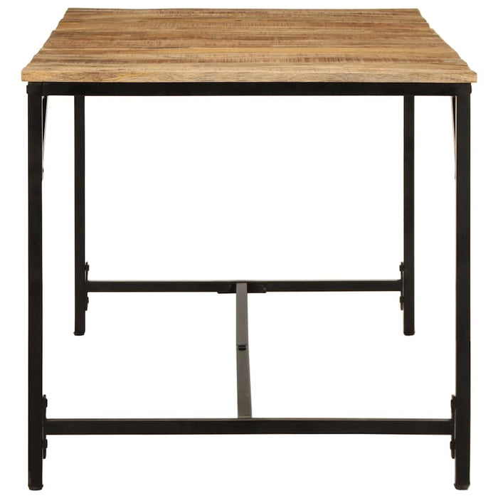 Tavolo da Pranzo 160x80x75 cm in Legno Massello di Mango Grezzo 373605