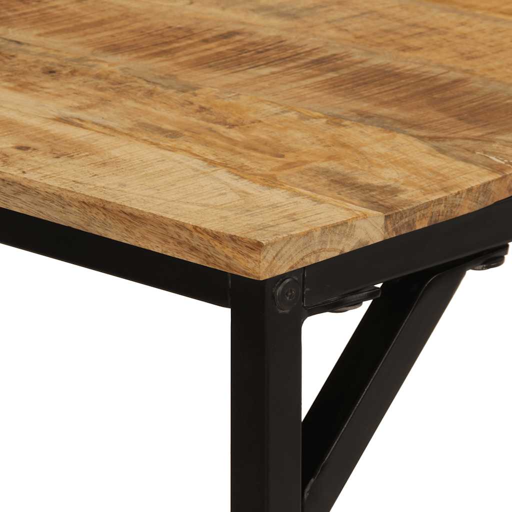 vidaXL Tavolo da Pranzo 160x80x75 cm in Legno Massello di Mango Grezzo