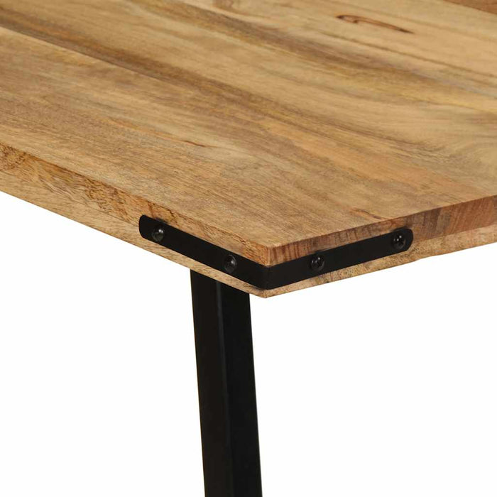 vidaXL Tavolo da Pranzo 160x80x75 cm in Legno Massello di Mango