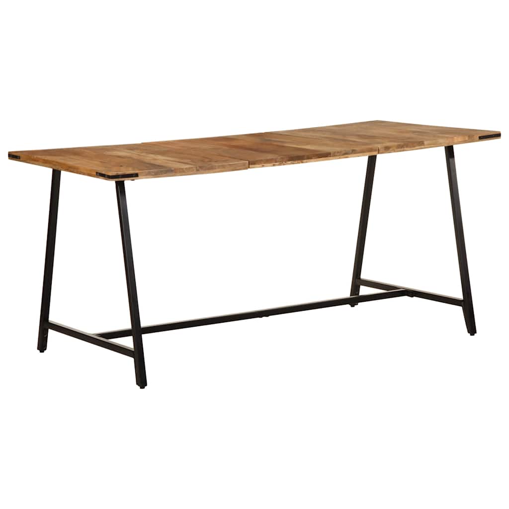 vidaXL Tavolo da Pranzo 160x80x75 cm in Legno Massello di Mango