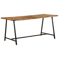 vidaXL Tavolo da Pranzo 160x80x75 cm in Legno Massello di Mango