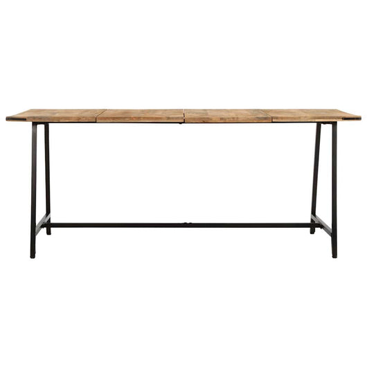 vidaXL Tavolo da Pranzo 180x90x75 cm in Legno Massello di Mango