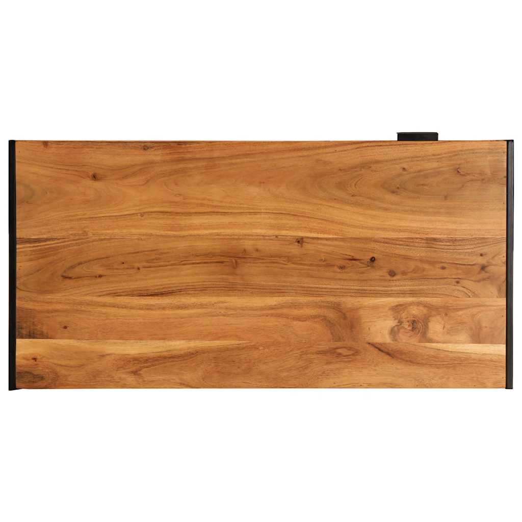 Tavolino da Salotto 110x55x40 cm in Legno Massello di Acacia 373616