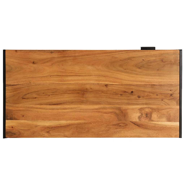 Tavolino da Salotto 110x55x40 cm in Legno Massello di Acacia 373616