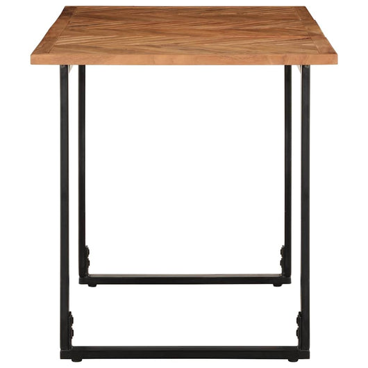 Tavolo da Pranzo 140x70x75 cm in Legno Massello di Acacia 373617