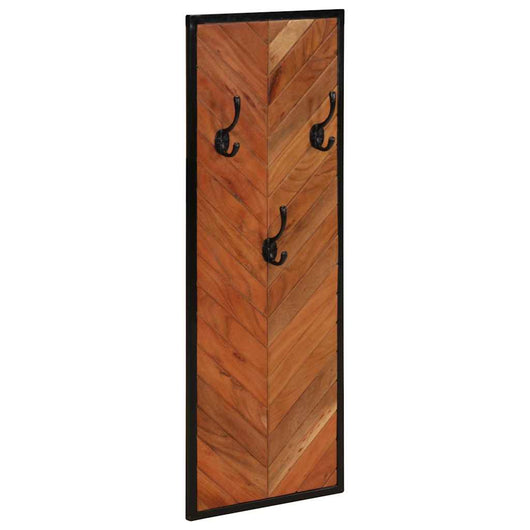 Appendiabiti 2 pz 35x1x90 cm in Legno Massello di Acacia 373621