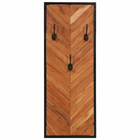 Appendiabiti 2 pz 35x1x90 cm in Legno Massello di Acacia 373621