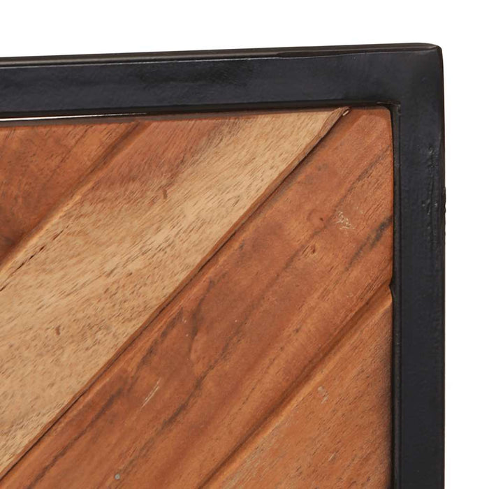 Appendiabiti 2 pz 35x1x90 cm in Legno Massello di Acacia 373621