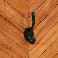 Appendiabiti 2 pz 35x1x90 cm in Legno Massello di Acacia 373621