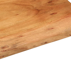 Mensole da Parete 2 pz 30x20x3,5 cm in Legno Massello di Acacia