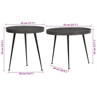 Tavolini da Salotto 2 pz Neri in Legno Multistrato 373636