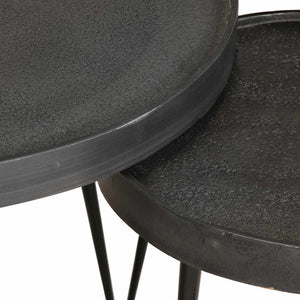 Tavolini da Salotto 3 pz Neri in Legno Multistrato 373639