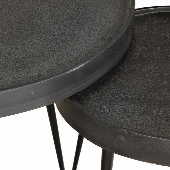 Tavolini da Salotto 3 pz Neri in Legno Multistrato 373639