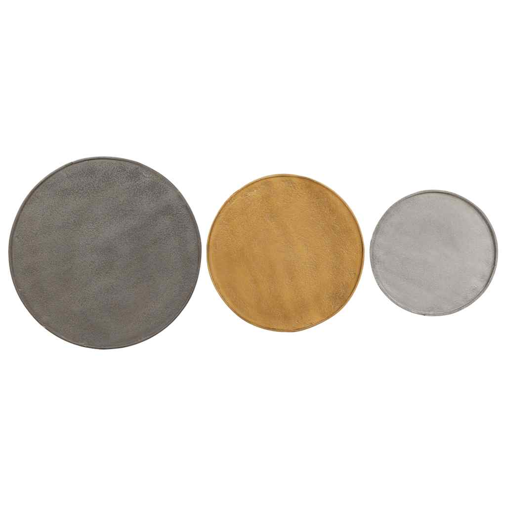 Tavolini da Salotto 3 pz Multicolorein Legno Multistrato 373642