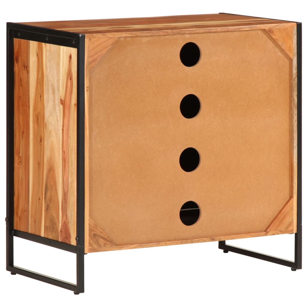 Scarpiera 67x38x65 cm in Legno Massello di Acacia 376049