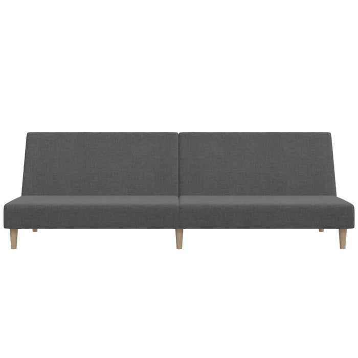 Divano Letto a 2 Posti Grigio Chiaro in Tessuto 375723