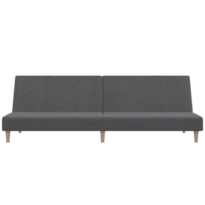 Divano Letto a 2 Posti-Sofa Letto 2 Posti-Daybed Grigio Chiaro in Tessuto 670008