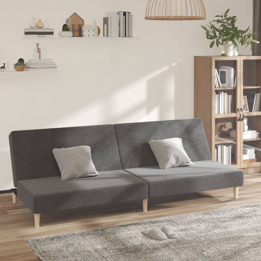 Divano Letto a 2 Posti-Sofa Letto 2 Posti-Daybed Grigio Chiaro in Tessuto 670008