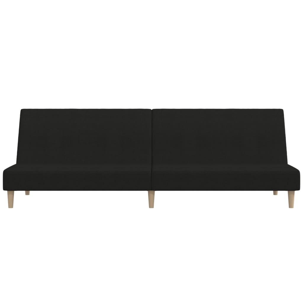 Divano Letto a 2 Posti-Sofa Letto 2 Posti-Daybed Nero in Tessuto 346334