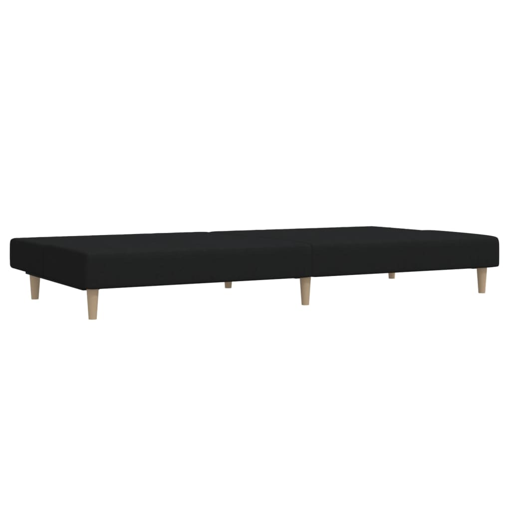 Divano Letto a 2 Posti-Sofa Letto 2 Posti-Daybed Nero in Tessuto 346334