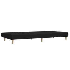 Divano Letto a 2 Posti-Sofa Letto 2 Posti-Daybed Nero in Tessuto 346334