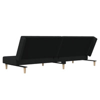 Divano Letto a 2 Posti-Sofa Letto 2 Posti-Daybed Nero in Tessuto 346334