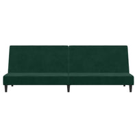 Divano Letto a 2 Posti-Sofa Letto 2 Posti-Daybed Verde Scuro in Velluto 745512