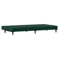 Divano Letto a 2 Posti-Sofa Letto 2 Posti-Daybed Verde Scuro in Velluto 745512