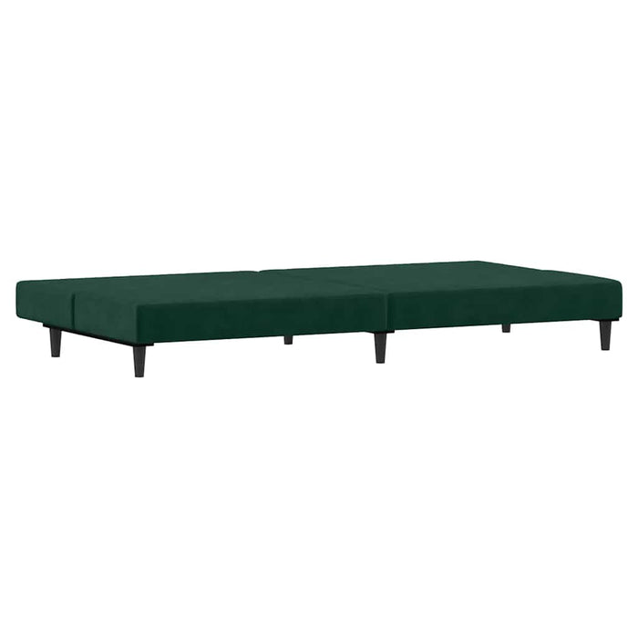 Divano Letto a 2 Posti-Sofa Letto 2 Posti-Daybed Verde Scuro in Velluto 745512