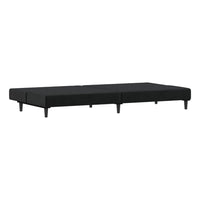 Divano Letto a 2 Posti-Sofa Letto 2 Posti-Daybed Nero in Velluto 615604