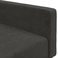 Divano Letto a 2 Posti-Sofa Letto 2 Posti-Daybed Grigio Scuro in Velluto 865159