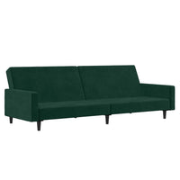 Divano Letto a 2 Posti-Sofa Letto 2 Posti-Daybed Verde Scuro in Velluto 565137