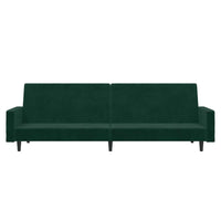 Divano Letto a 2 Posti-Sofa Letto 2 Posti-Daybed Verde Scuro in Velluto 565137