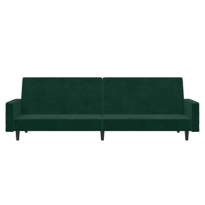 Divano Letto a 2 Posti-Sofa Letto 2 Posti-Daybed Verde Scuro in Velluto 565137