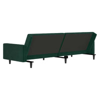 Divano Letto a 2 Posti-Sofa Letto 2 Posti-Daybed Verde Scuro in Velluto 565137