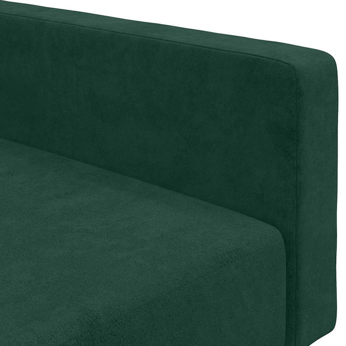 Divano Letto a 2 Posti-Sofa Letto 2 Posti-Daybed Verde Scuro in Velluto 565137
