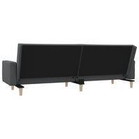 Divano Letto a 2 Posti con 2 Cuscini-Sofa Letto 2 Posti-Daybed Grigio Chiaro in Tessuto 706866